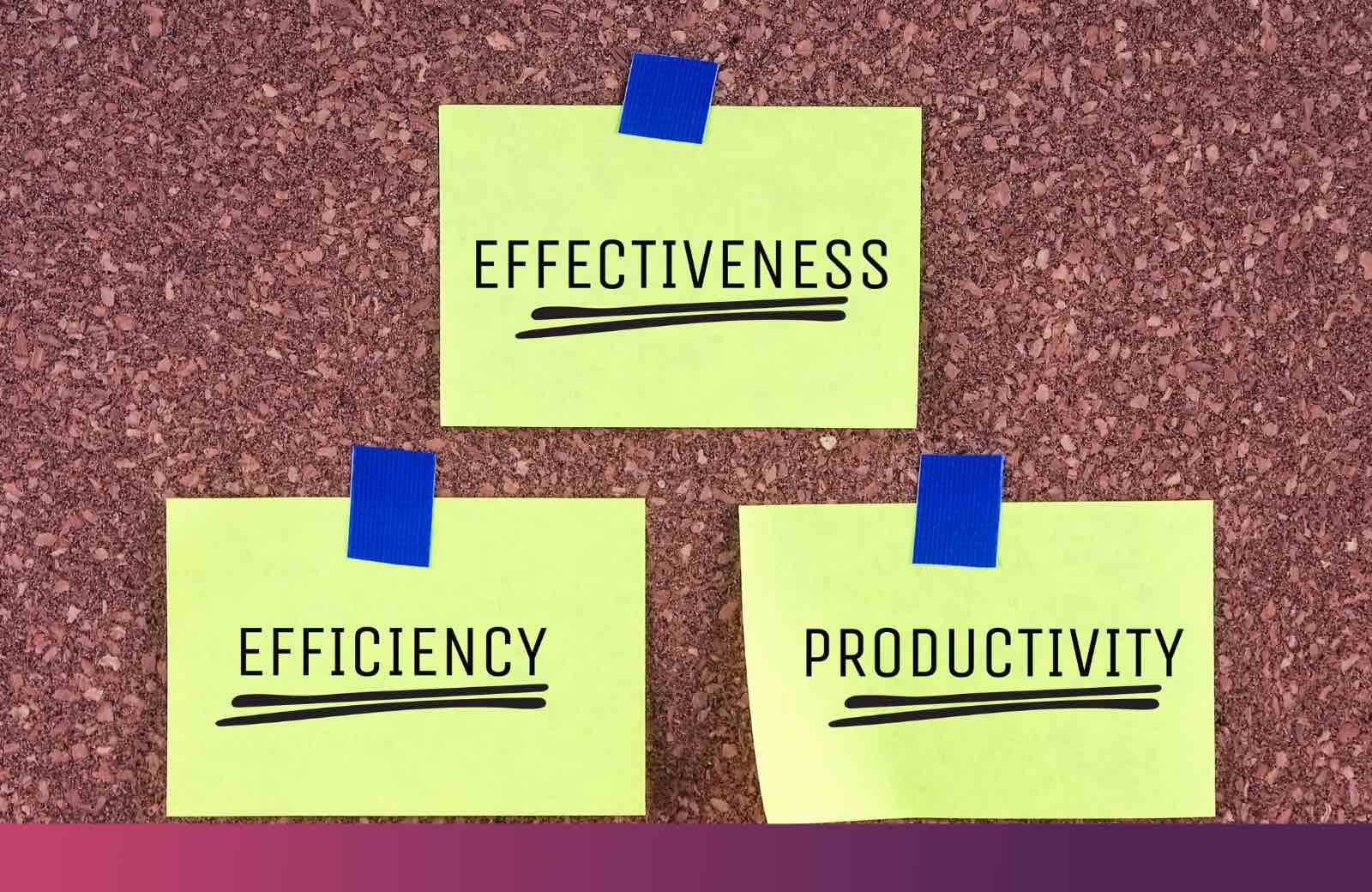 Productivity, Efficiency, Effectiveness: Which is best for business?
