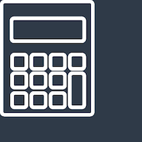 Calculator and coins animation