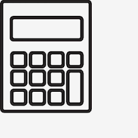 Calculator and coins animation